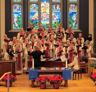 ESG Adult Choir with Shawn conducting